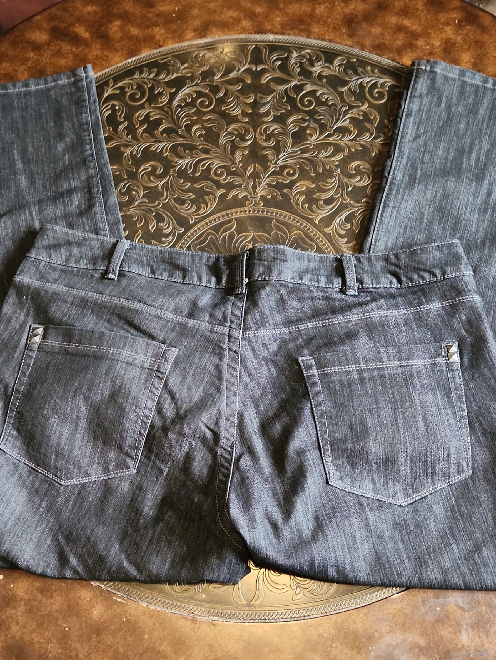Riders by Lee Light Black Premium Denim Jeans Detail Sz 22W P